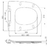 415475 Кришка з сидінням Primera Topic Slim до унітазів 8490020, 8320020, 8590020 Soft Close, білий