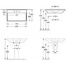 villeroy&boch 41568001 AVENTO умывальник 800х470 мм