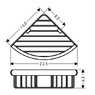 Hansgrohe Logis 41710000 корзинки для ванной комнаты угловые