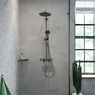 Полиця кутова Hansgrohe AddStoris, 14,8 х14, 8x30, 5см, Brushed Black (41741340)