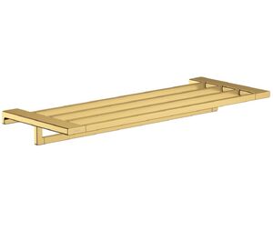купить Полиця з тримачем для рушників Hansgrohe AddStoris 63х64,8x24,8 см, Polished Gold Optic (41751990) недорого