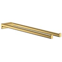 Полотенцедержатель Hansgrohe AddStoris 44,5 см, подвійний, Polished Gold Optic (41770990)
