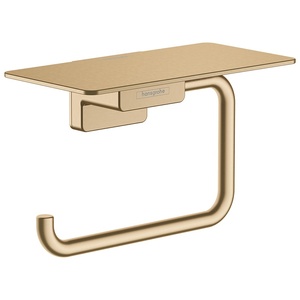 купить Тримач туалетного паперу Hansgrohe AddStoris з поличкою, Brushed Bronze (41772140) недорого