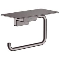 Тримач туалетного паперу Hansgrohe AddStoris з поличкою, Brushed Black (41772340)