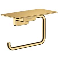 Тримач туалетного паперу Hansgrohe AddStoris з поличкою, Polished Gold Optic (41772990)