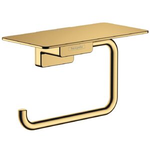 купить Тримач туалетного паперу Hansgrohe AddStoris з поличкою, Polished Gold Optic (41772990) недорого