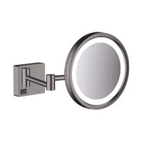 Дзеркало для гоління Hansgrohe AddStoris з LED освітленням, чорний матовий хром (41790340)
