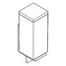 Дозатор рідкого мила AXOR Universal Rectangular, Chrome (42610000)