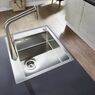 Кухонна мийка Hansgrohe S711-F450 550х500 на стільницю, Stainless Steel (43301800)