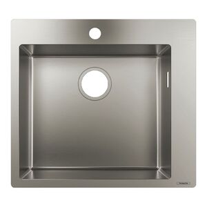 купить Кухонна мийка Hansgrohe S711-F450 550х500 на стільницю, Stainless Steel (43301800) недорого