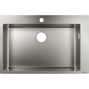 купить Кухонна мийка Hansgrohe S711-F660 на стільницю 1х35, 760х500 мм, Stainless Steel (43302800) недорого