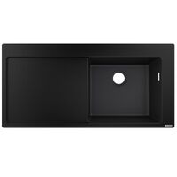 Кухонна мийка Hansgrohe S514-F450 1050х510 поличка зліва, Graphiteblack (43314170)