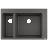 Мийка кухонна Hansgrohe S510-F635 770х510 на 2 чаші 180/450, Stonegrey (43315290)