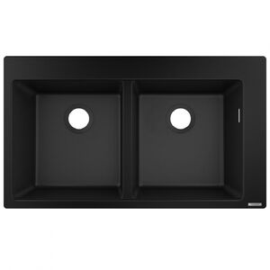 купить Кухонна мийка Hansgrohe S510-F770 770х510 на 2 чаші 370/370, Graphiteblack (43316170) недорого