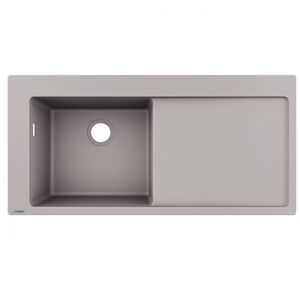 купить Кухонна мийка Hansgrohe S5110-F450 1050х510 поличка праворуч, Concretegrey (43330380) недорого