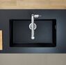Кухонна мийка Hansgrohe S51 S510-U660 під стільницю 710х450, graphiteblack (43432170)