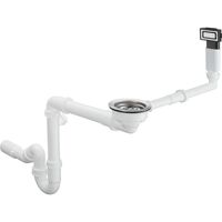 Сифон з переливом для мийки Hansgrohe D14-10 на 1 чашу, сталевий (43921800)