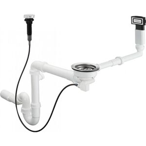 купить Сифон з переливом для мийки Hansgrohe D16-11 Automatic на 1 чашу, хром (43937000) недорого