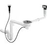 Сифон з переливом для мийки Hansgrohe D16-11 Automatic на 1 чашу, хром (43937000)