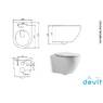 Devit 459226 Кришка до унітазу підвісного Universal 3020162