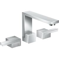 Змішувач для умивальника AXOR Edge 130 Push-Open, з алмазною огранюванням, хром (46051000)