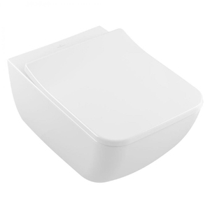 купить Унітаз підвісний Villeroy & Boch Venticello, Rimless, з кришкою Soft close (4611RS01) недорого