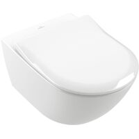 Унітаз Villeroy & Boch Subway 3.0 37x56см CeramicPlus, Stone White (4670T0RW)