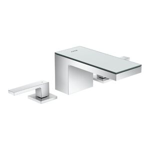 купить Змішувач для умивальника AXOR MyEdition 70 Chrome на 3 отвори з накладкою, хром/дзеркальне скло (47050000) недорого