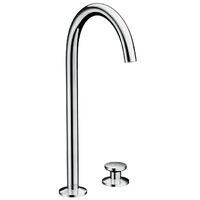 Змішувач для умивальника AXOR ONE Select 260 на 2 отвори з донним клапаном push-open, хром (48060000)