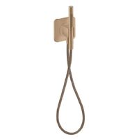 Душовий набір Porter Axor Citterio C 120х120 см з лійкою 2jet та шлангом Textile, Brushed Red Gold (49626310)