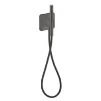 Душовий набір Porter Axor Citterio C 120х120 см з лійкою 2 jet та шлангом Textile 1.6, Brushed Black Chrome (49626340)