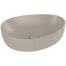 Комплект умивальника на стільницю Villeroy&Boch Antao 51х40 см Ceramic Plus, Almond з тумбою Villeroy&Boch Antao 120х36х50 см LED LED, Leaf Green Matt Lacquer, з експозиції салона (4A7351AM/L22010
