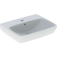 Підвісний умивальник Geberit Selnova Square 55 x 44 x 17.5 см, з отвором під змішувач, білий (500.290.01.7)