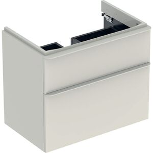 купить Шафка для умивальника Geberit Smyle Square, з двома ящами: B=73.4см, H=61.7см, T=47см, Пісочно-сірий (500.353.JL.1) недорого