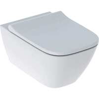 Унітаз підвісний Geberit Smyle Square Rimfree з кришкою soft close, білий (500.683.00.2)