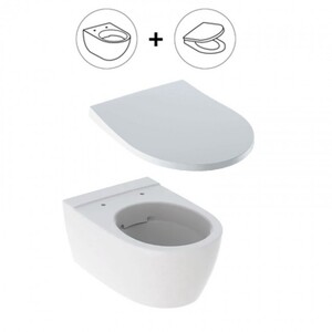 купить Туалет для инсталляции Geberit iCon 500.784.01.1 безободковый с сиденьем soft-close недорого