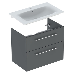 купить Шафа з вбудованим умивальником Geberit Selnova Square, лава (501.209.00.1/500.995.00.1) недорого