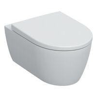 Унітаз підвісний Geberit iCon лійкоподібний, закрита форма, Rimfree, з сидінням з кришкою, білий (501.664.00.1)