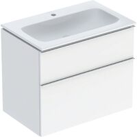 Комплект Geberit iCon slim rim, умивальник з шафкою (2 ящ.) B=75см, H=63см, T=48см, білий (502.336.01.2)