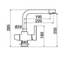 Купить кран на две воды черный матовый GRB 518315125 Kitchens BLACK MATT