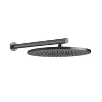 Верхній душ Gessi 316 355 мм настінний, Black Metal Brushed PVD (54148-707)