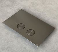 Клавіша змиву Gessi Goccia Geberit Sigma 8, Sigma 12, black metal brushed PVD (54611-707)