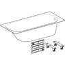 Ванна акрилова Geberit Soana Slim rim з ніжками, 170x70 см, білий (554.002.01.1)
