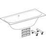 Ванна акрилова Geberit Soana Slim rim Duo, 170х75см, з ніжками, білий (554.003.01.1)