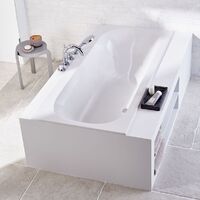 Ванна акрилова Geberit Soana Slim rim Duo з ніжками, 180х80, білий (554.004.01.1)