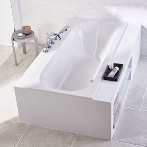 купить Ванна акрилова Geberit Soana Slim rim Duo з ніжками, 180х80, білий (554.004.01.1) недорого
