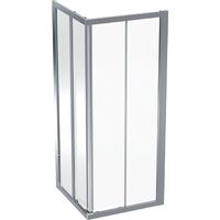 Душова кабіна квадратна Geberit GEO: 87.5–90x87.5–90x190см, сріблястий / скло прозоре (560.122.00.2)