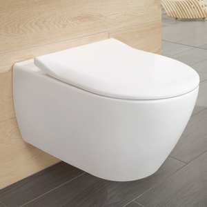 купить Villeroy&Boch 56001001 Унитаз подвесной SUBWAY 2.0 + 9M78S101 SUBWAY 2.0 Крышка Soft Closing Slimseat недорого