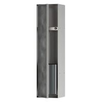 Щітка для унітазу Hansgrohe XtraStoris Rock вбудована, з полицею, під плитку, Brushed Stainless Steel (56060800)
