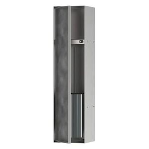 купить Щітка для унітазу Hansgrohe XtraStoris Rock вбудована, з полицею, під плитку, Brushed Stainless Steel (56060800) недорого